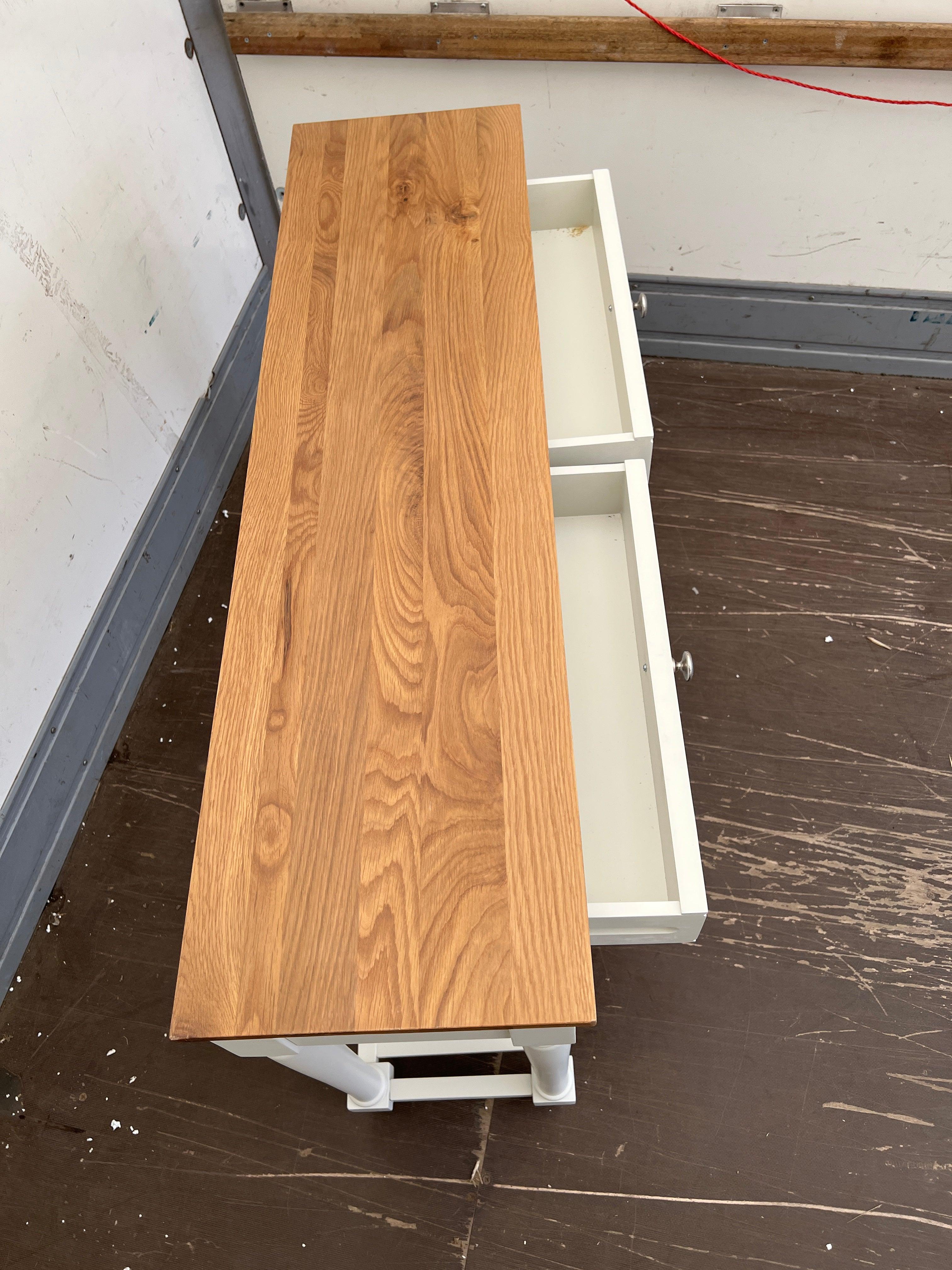 Elkstone Pale Grey Console Table furniture delivered 