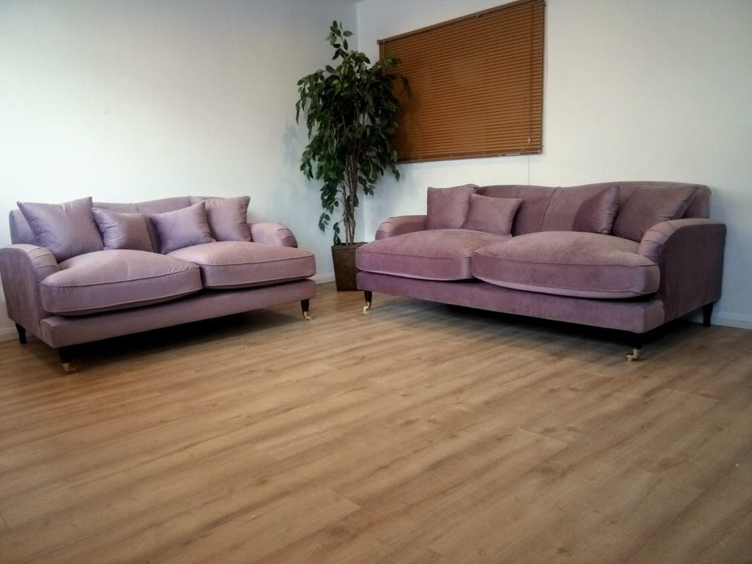 ELIZABETH – 3S + 2S – VELVET BLUSH PINK furniture delivered 