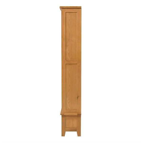 Oakland Rustic Oak Grand Bookcase Quality Furniture Clearance Ltd