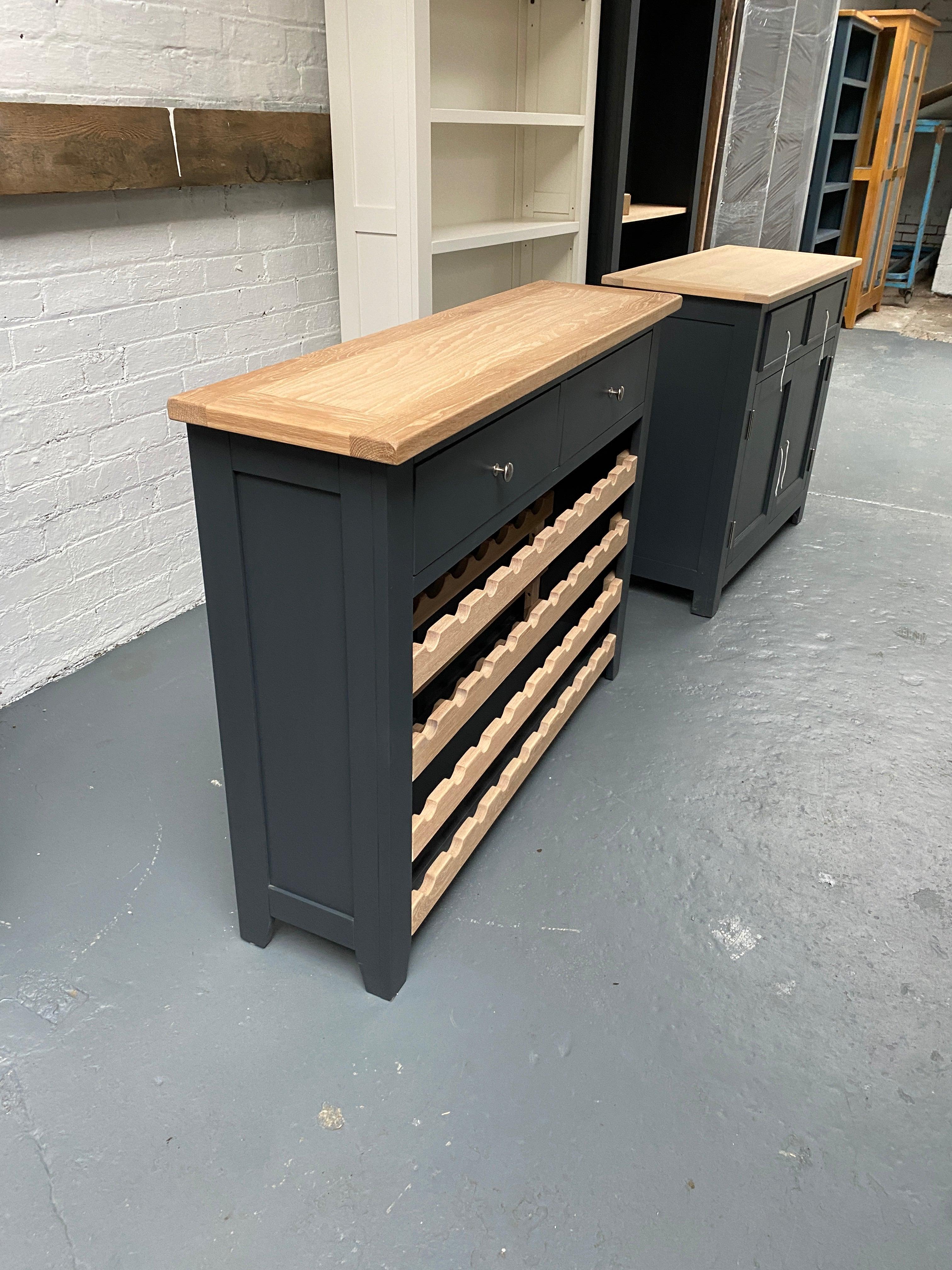 Charcoal Wine Console furniture delivered 