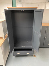 Load image into Gallery viewer, Charcoal Double Wardrobe with Drawer furniture delivered 
