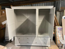 Load image into Gallery viewer, Chantilly Pebble Grey Grand Triple Wardrobe. furniture delivered
