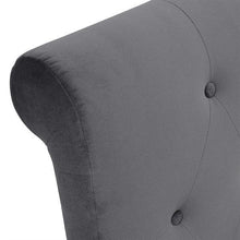 Load image into Gallery viewer, Huxley Iron Velvet Double Upholstered Bed Quality Furniture Clearance Ltd
