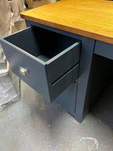 Load image into Gallery viewer, Westcote Inky Blue Double Pedestal Desk Quality Furniture Clearance Ltd
