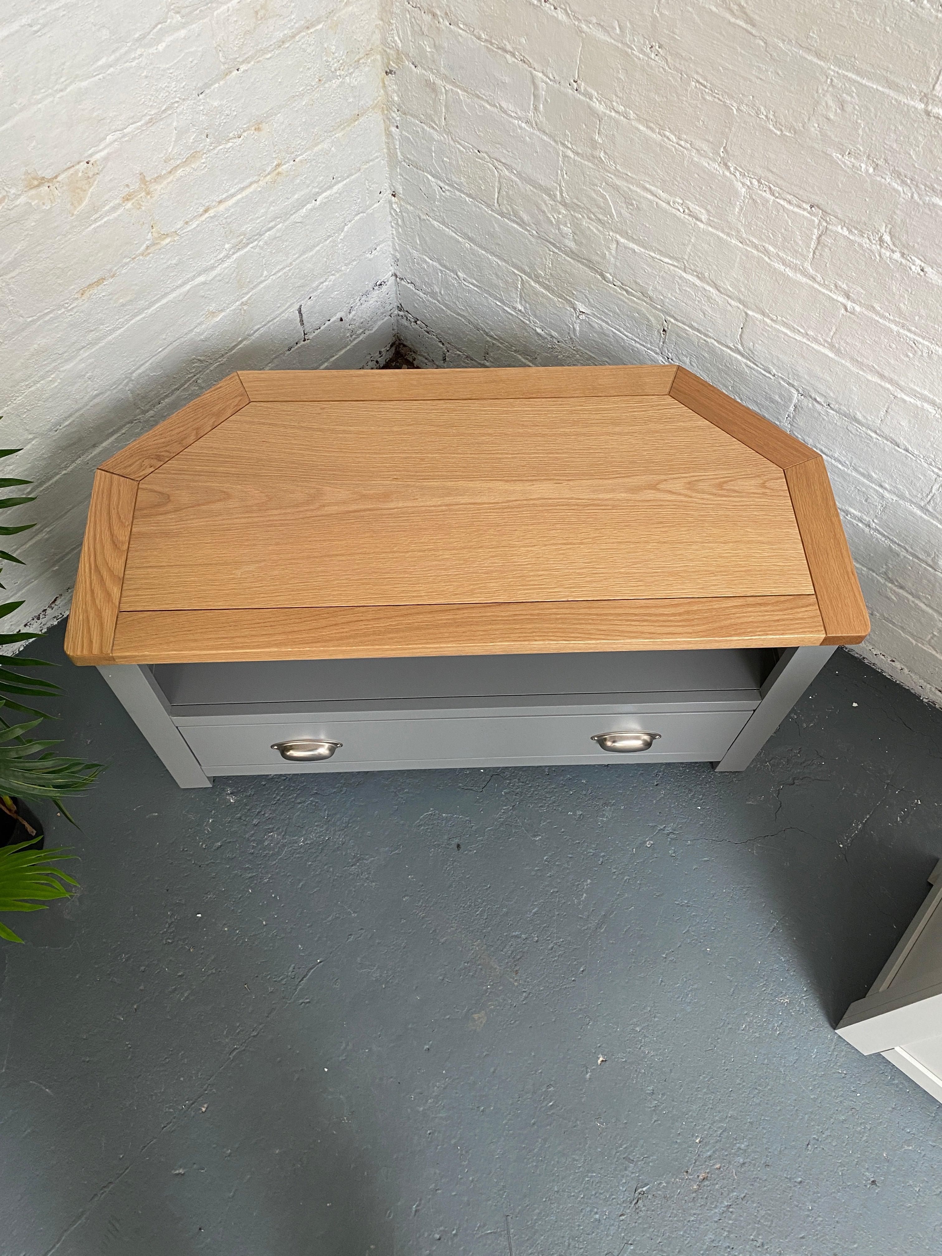 Storm Grey Corner TV Unit - Up to 44''. furniture delivered 