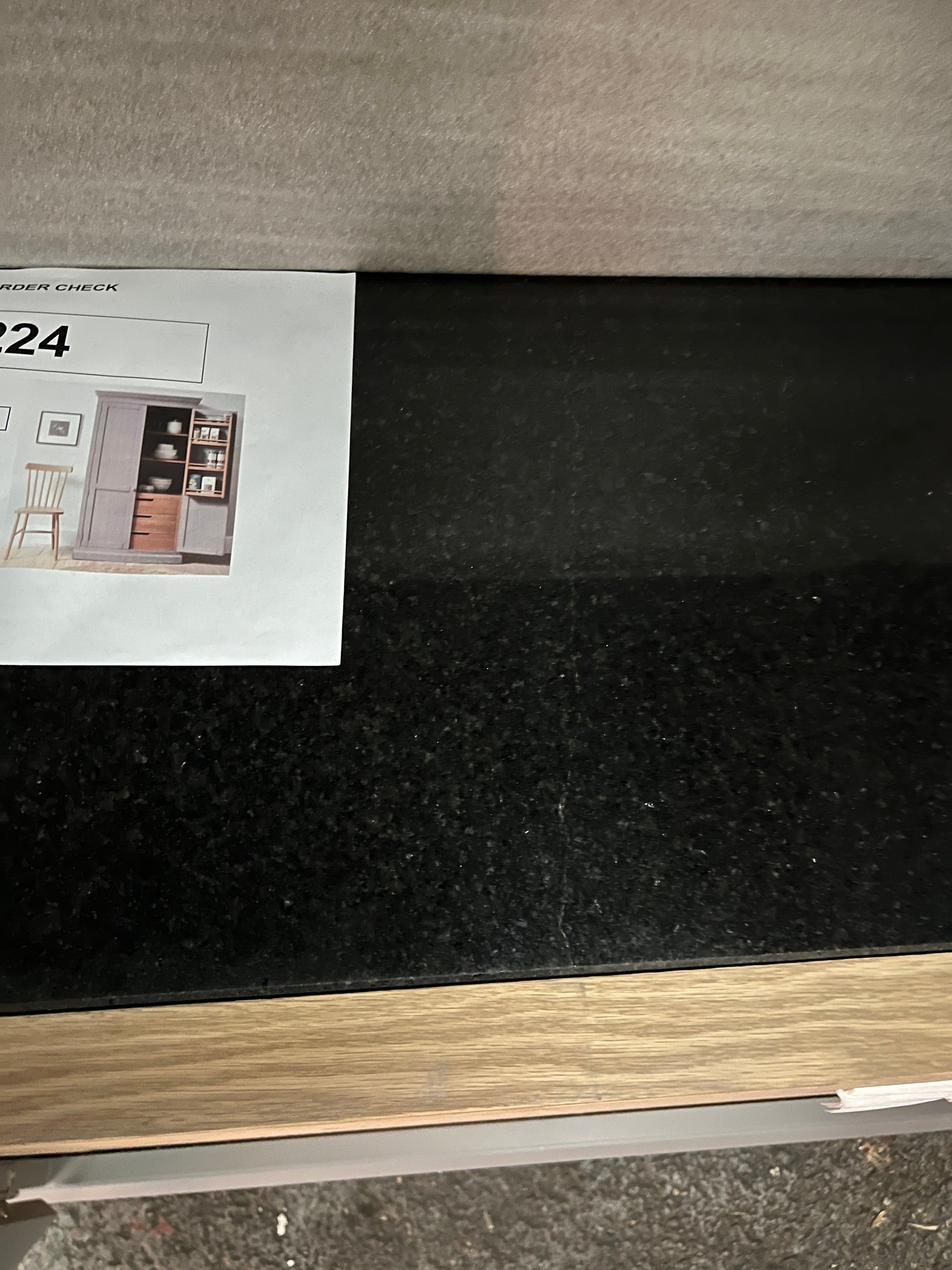 Kingscote Flint Grey Double Larder Quality Furniture Clearance Ltd