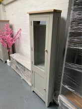 Load image into Gallery viewer, Chester Dove Grey Corner Display Cabinet. furniture delivered 
